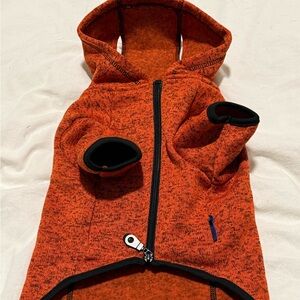FRISCO Orange Dog Hoodie with Black Trim. Full zip. Never worn. Medium.